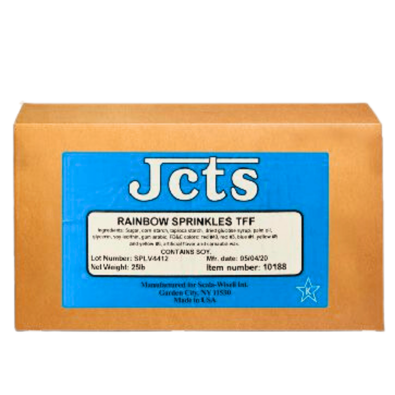 Jcts Rainbow Sprinkles 25LB